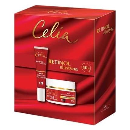Celia Celiaset Retinol Elastin Creme 50 für Tag und Nacht 50ml mit Augen- und Augenlidcreme 15ml (Gesichtspflege Set) (50346293)