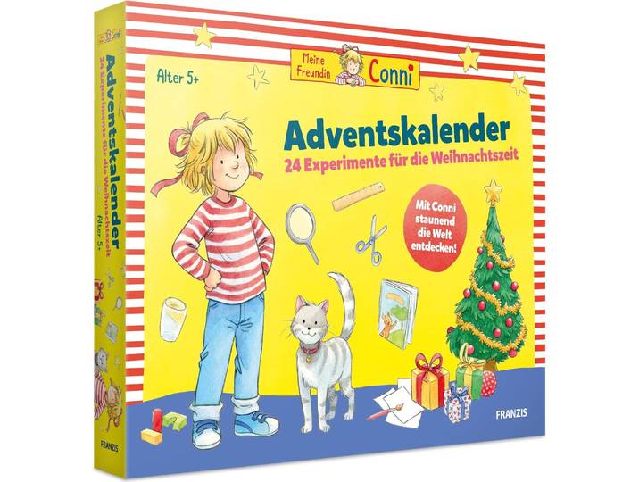 FRANZIS 67207 - Mon amie Conni Calendrier de l'Avent\, 24 expériences pour la période de Noël\, pour les enfants à partir de 5 ans