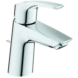 Grohe Eurosmart Einhand-Waschtischbatterie, S-Size, Ausladung 111mm, Zugstangen-Ablaufgarnitur, 23965003