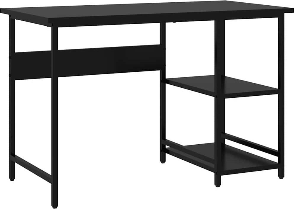 vidaXL Computerbureau, zwart, B: 105 cm, D: 50 cm, H: 72 cm