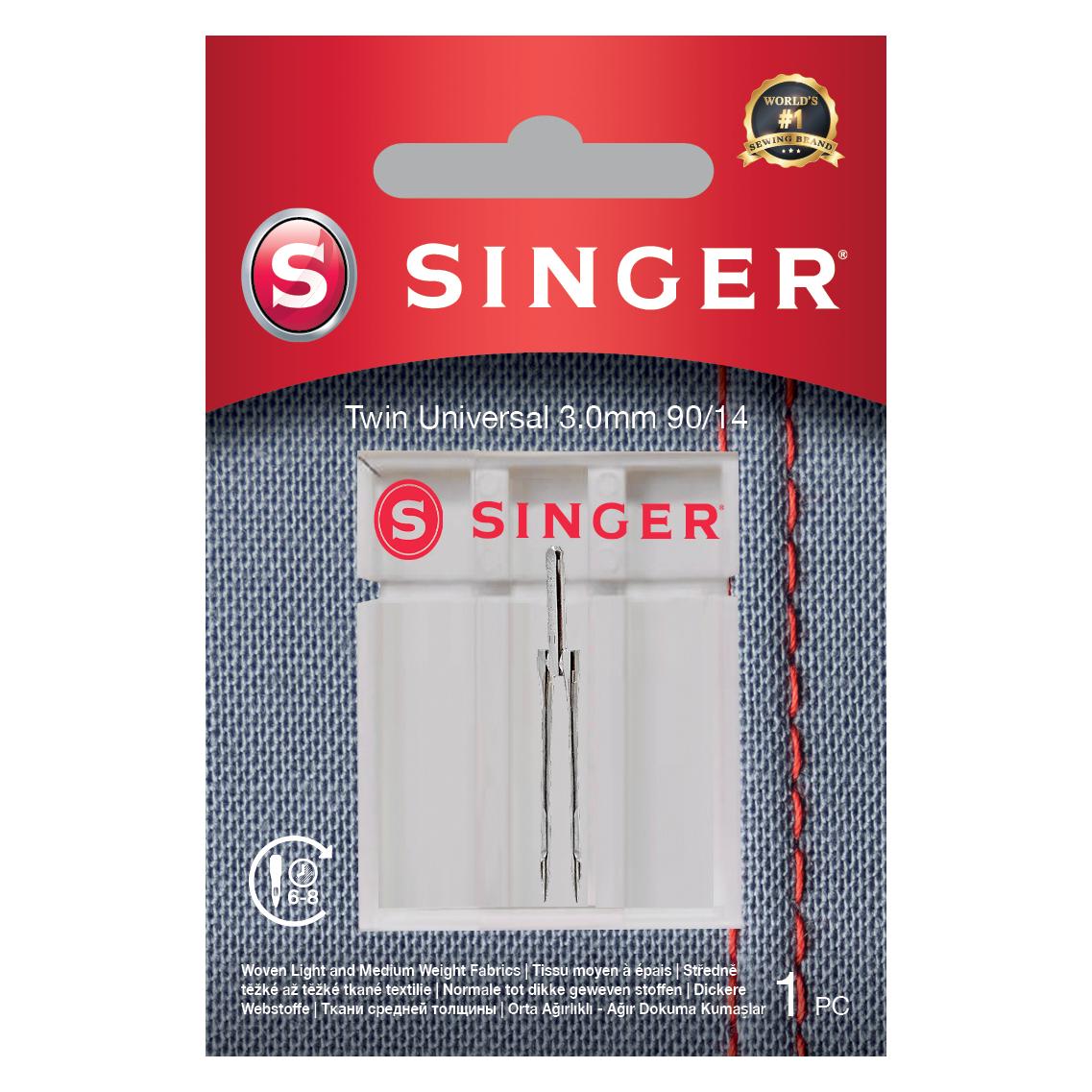Singer TWIN Nähmaschinennadel, 3mm, 90/14 (33012875)