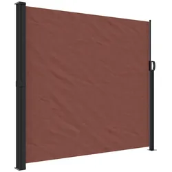 vidaXL Seitenmarkise Ausziehbar Braun 180x600 cm