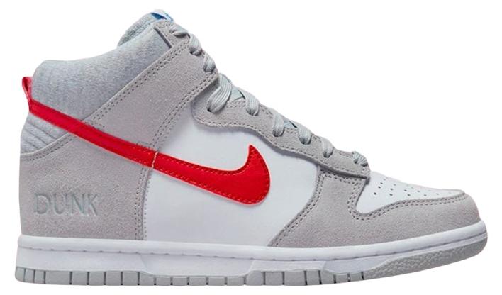 Nike Dunk High Athletic Club Grey Red (GS) - EU 40