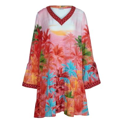 Tunika ALBA MODA "Tunika Tunika", Damen, Gr. 42, bunt, Obermaterial: 100% Viskose CV., Modern, figurumspielend, Tuniken