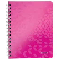 Leitz Collegeblock »WOW 4641« A5 kariert, FSC-Papier pink