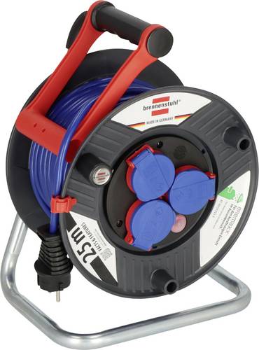 Kabeltrommel Garant Kabel-L.25m IP44 D.240mm blau IP44 BRENNENSTUHL