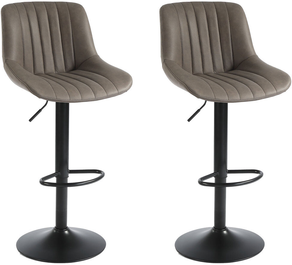 Rio Aneli Height Adjustable Swivel Bar Stool Dark Brown 2