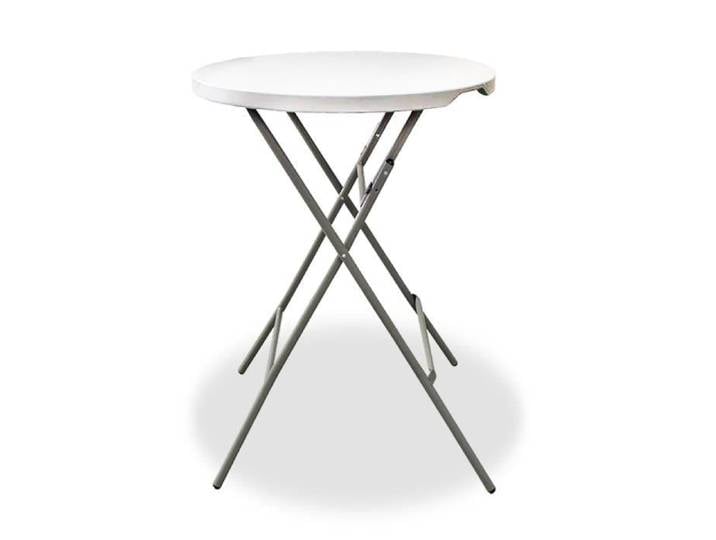 Table haute pliable - JUANIO - JUANIO - Diamètre 80 cm - Hauteur 110 cm - Résistante aux UV