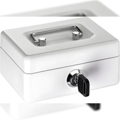 Alco Geldkassette Mini-Box Stahlblech 125x95xx60mm weiß
