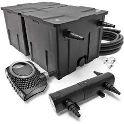 SunSun, Brunnen + Gartenteich, CBF-350B CUV-224 24W SET NEO8000 Pumpe Schlauch Teichfilterset