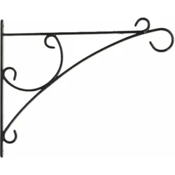 Siena Garden Wandhaken Curve, 35 cm, schwarz