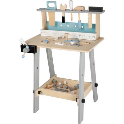 Spielwerkbank CHIC2000, beige (natur, blau), Rollenspielzeug, KinderB:53cm H:74cm T:33cm, Holz, B:53cm H:74cm T:33cm