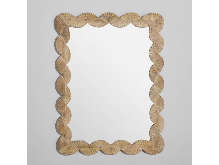 Rechteckiger Spiegel aus Mangoholz, 90 x 120 cm