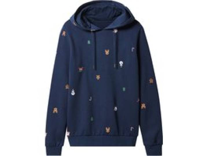 ESMARA MEN Swe à capuche homme (bleu foncé, L)