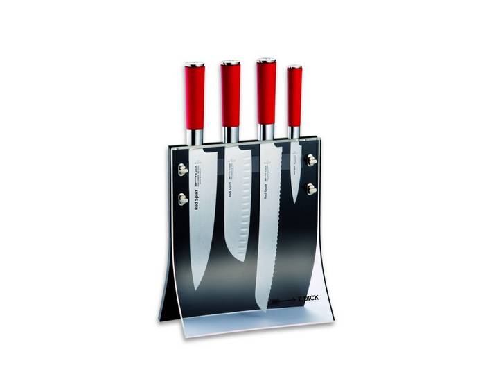 F. DICK Messerblock Dick Messerblock Acryl 4 Messer Red Spirit 8177200