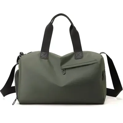 Large Capacity Waterproof Travel Sports Bag Durable Oxford Fabric Thickened Zipper Fitness Luggage For Active Lifestyle green