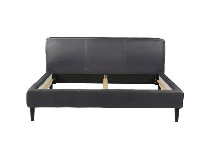 Bett Bly schwarz Leder 160 x 220 cm