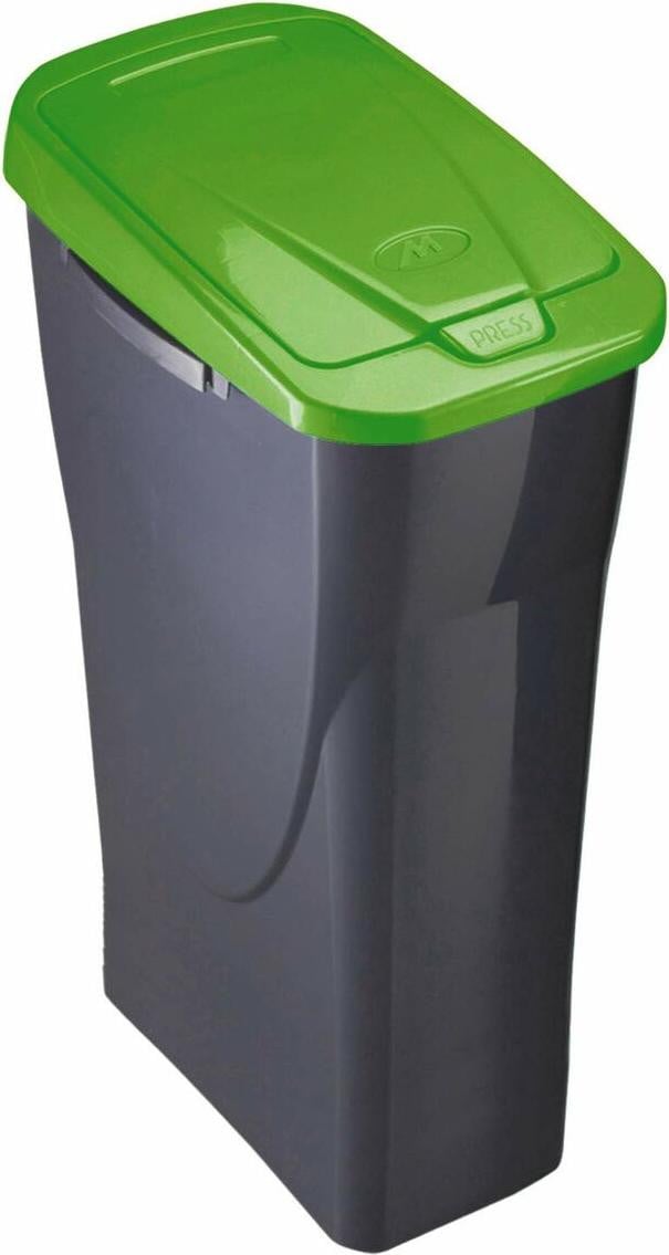 Mondex Ecobin groene afvalbak voor recycling met deksel