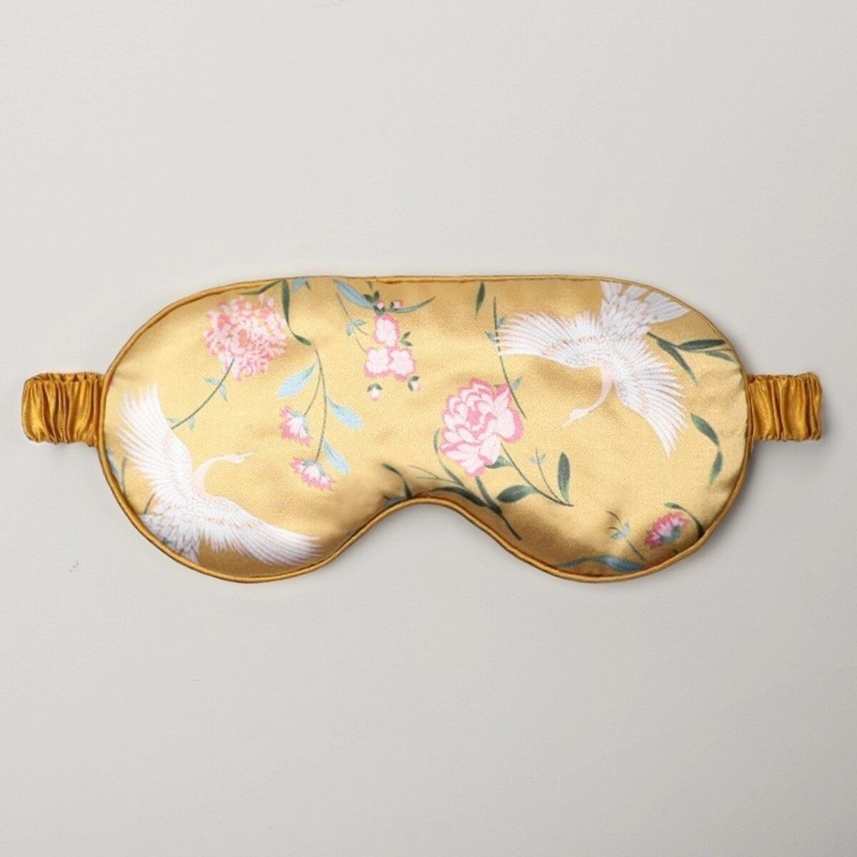 INF 2er-Set Satin-Schlafmaske aus Kunstseide – doppelseitige goldene Augenmaske, atmungsaktiv, druckfreier Blackout-Komfort
