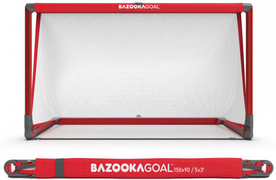 BazookaGoal Football Goals (Aluminium) Red / White 5' x 3'
