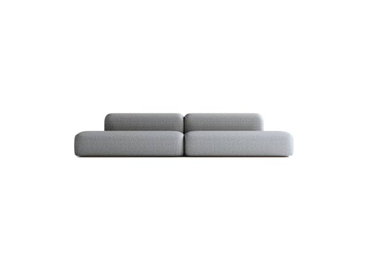 Canapé Modulable 6 places en Tissu Gris Foncé