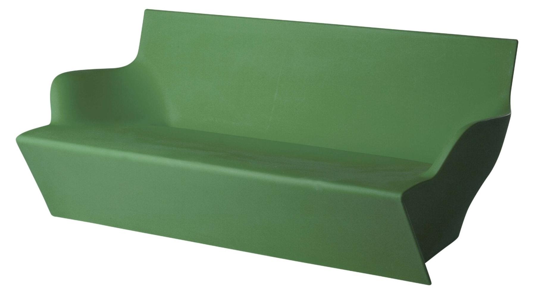 Moderner 2-Sitzer Garten-Außensofa Kami Yon Slide Design - Grün Anis