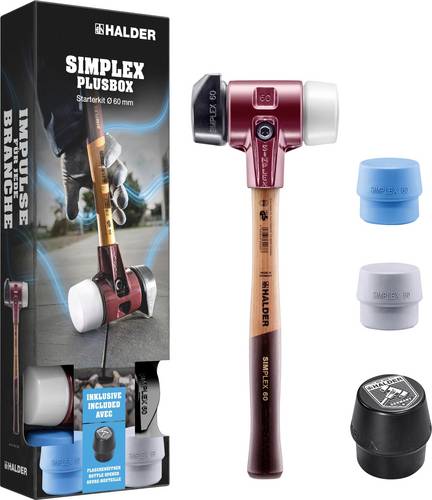 Halder SIMPLEX-Plusbox Starterkit 3027s026 Schonhammer mittelhart 2600g 160mm 1St.