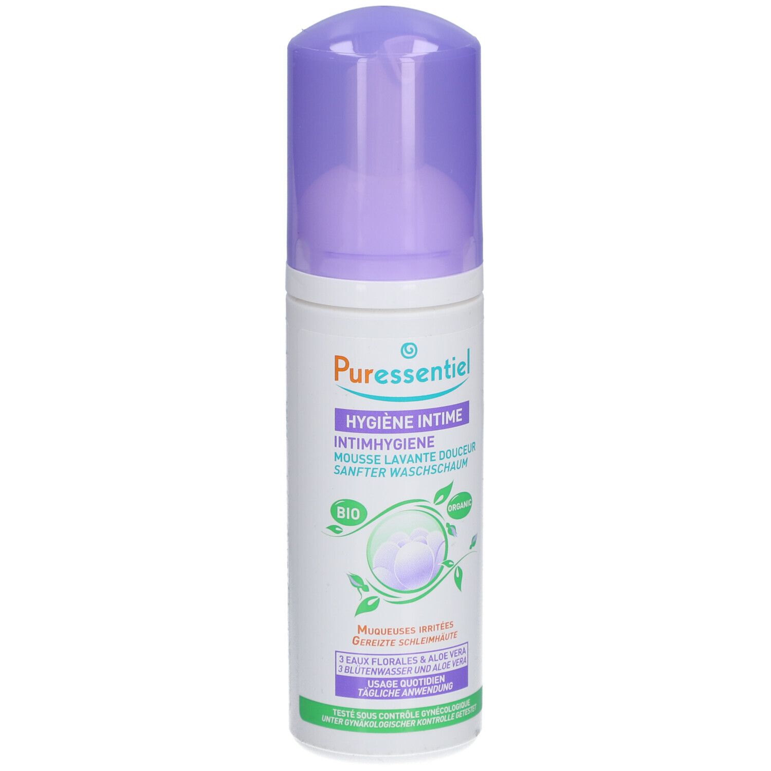 Intimhygiene sanfter Waschschaum Bio-zertifiziert 150 ml Schaum