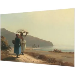 FOTOTAPETE 104x70 cm - Ein Spaziergang am Meer