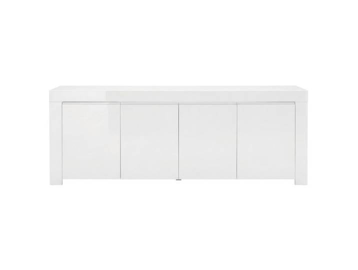 Mid.you Sideboard, Weiß Hochglanz, Kunststoff, 2 Fächer, 210x84x50 cm, Wohnzimmer, Kommoden & Sideboards, Sideboards
