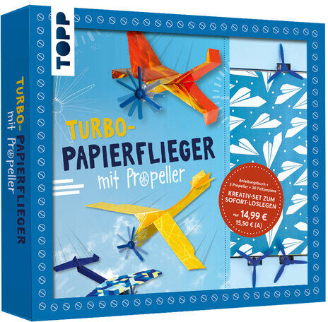 Kreativset "Turbo-Papierflieger mit Propeller"