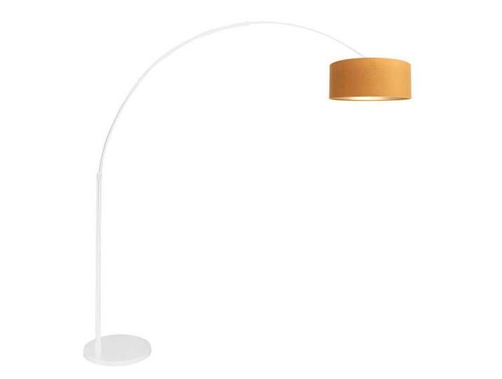 Stehleuchte Sparkled Light, Weiß, Leder, Veloursleder, rund, 50x240x230 cm, Lampen & Leuchten, Innenbeleuchtung, Stehlampen, Stehlampen