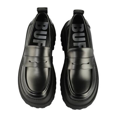 Sneaker BUFFALO "Buffalo PLUTO LOAFER", Damen, Gr. 41, schwarz, Polyurethan, unifarben, Schuhe Sneaker