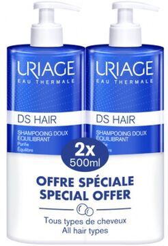 Uriage Pack Champô Suave Equilibrante DS Hair 500 ml x 2