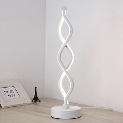 Inspired Finds Seaweed LED Atmosphere Desk Lamp USB Powered Seaweed Shaped Desk Lamp For Bedroom & Table Decor white