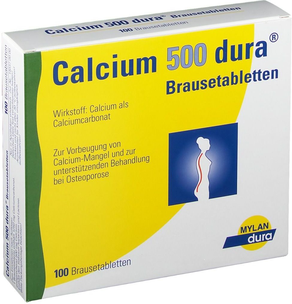 Calcium-dura Calcium 500 dura Brausetabletten 100 St