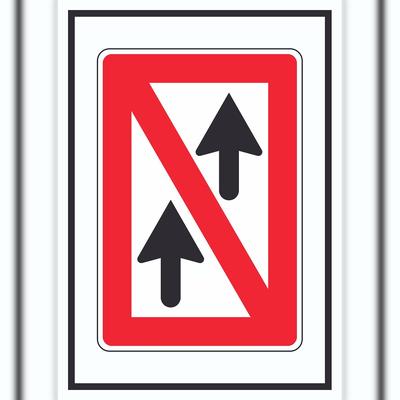 HB-Druck Allgemeines Überholverbot Symbol A5 (148x210mm)
