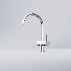 Steinberg Waschtisch-Einhebelmischer-Batterie mit Ablaufgarnitur , Serie 100, 100.1500 1001500