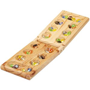 Relaxdays Brettspiel Kalaha - Steinchenspiel, ab 6 Jahre, 2 Spieler