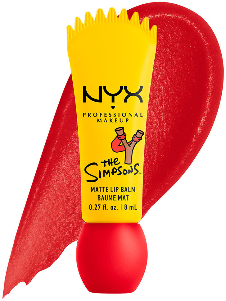 Nyx Professional Make Up Baume à lèvres mat The Simpsons Smushy #Rebel Red