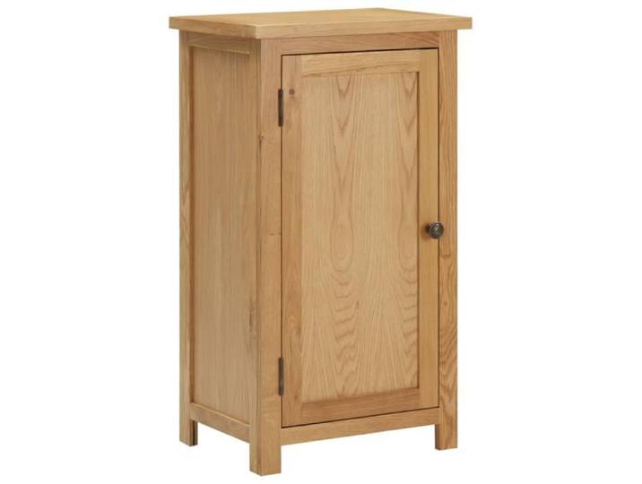 MMF® Armoire 45x32x85cm Bois de chêne massif Commode Buffet bas bahut Meuble Salon FR8436
