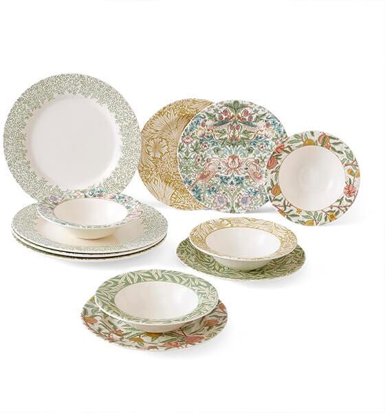 Morris & Co 12 Piece Tableware Set