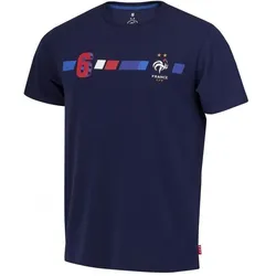 FFF, Herren, Fussballtrikot, t-hirt frankreich pogba n°6 2022/23 (S), Blau, S