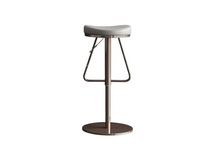 Barstühle Drehstuhl ohne Rückenlehne hochklappbar (56–82 cm)(Light gray)