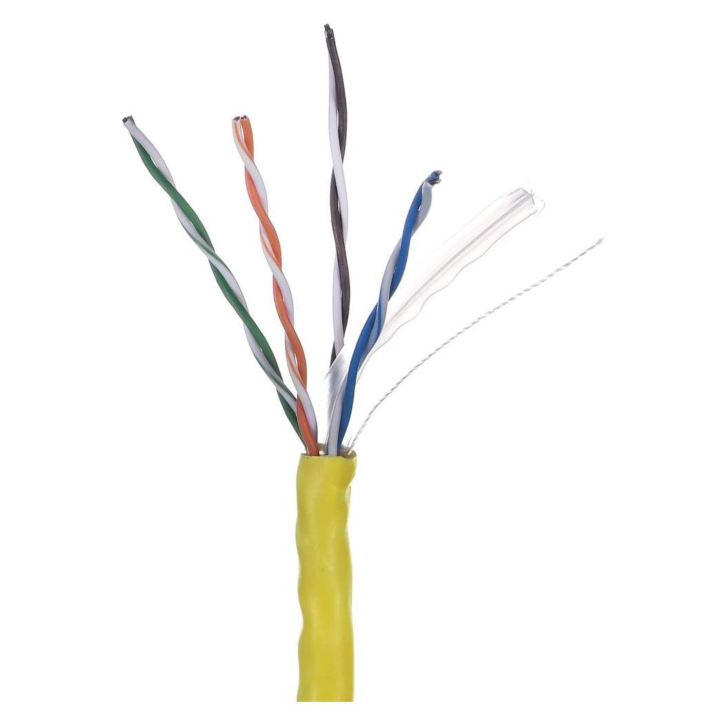 Lanberg LAN-KABEL UTP 1GB/S 305M CCA-DRAHT GELB (U/UTP, CAT5e, 305 m) (6100305)