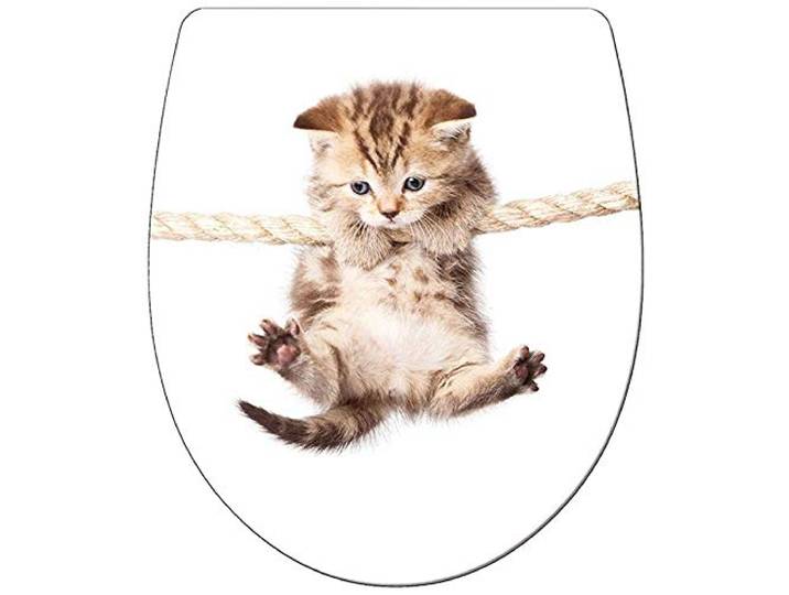 ADOB, Design WC Sitz Klobrille Klodeckel Cat Katze Absenkautomatik, abnehmbar zur Reinigung, 60862