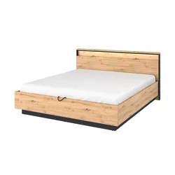 Doppelbett   ¦ holzfarben ¦ Maße (cm): B: 170 H: 94