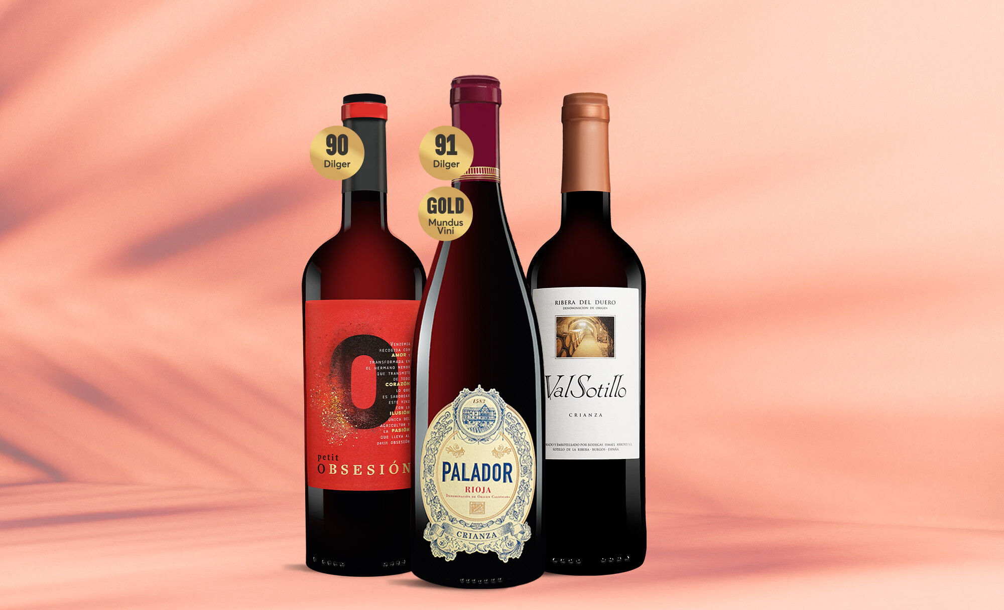 Dreiklang Rotwein-Paket Weinpaket  aus Spanien