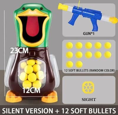 Uplift Picks Interactive Shooting Duck Toy Foam Ball Target Game With Light And Sound silent Version