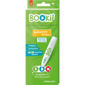 BOOKii BOOKii Aufnahmesticker 290323, Paket 2 - Nummer 127-246, für  -Hörstift, 120 Stück